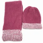 Wholesale Custom Winter pompom Beanie Woman Baby Kid Acrylic Scarf And Hat Set Ladies