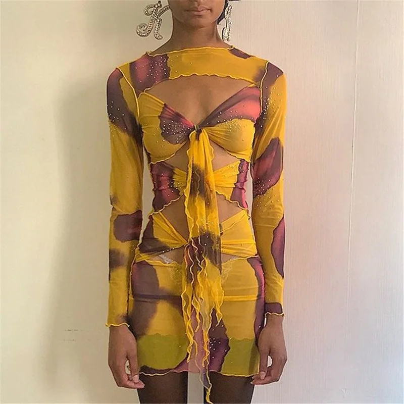 2020 new arrivals autumn collection women long sleeve sexy body con printed design mesh dresses for ladies
2020 new arrivals autumn collection women long sleeve sexy body con printed design mesh dresses for ladies