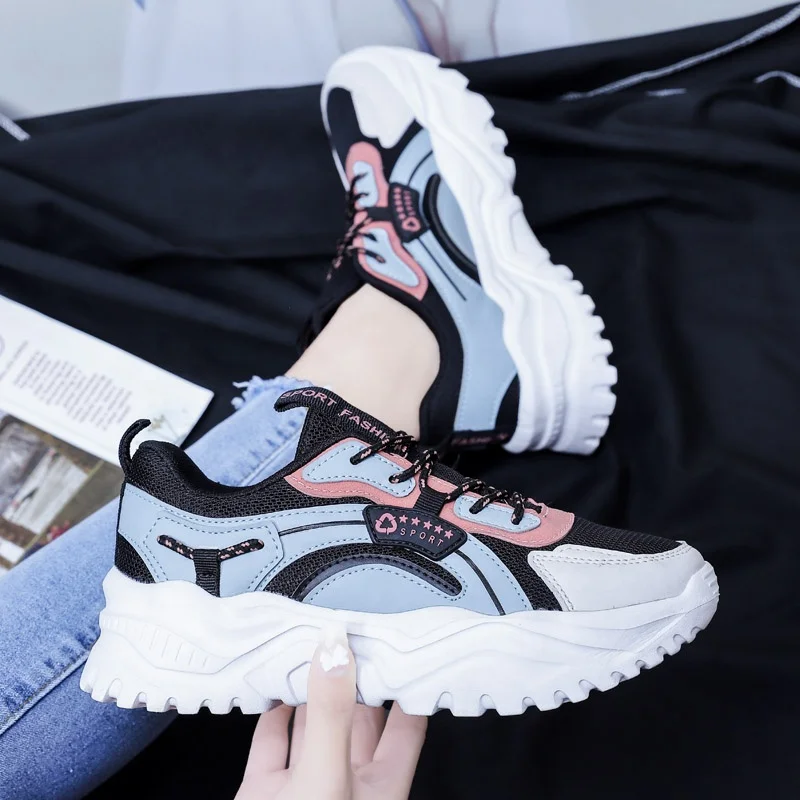 Lace Up Trainers Women Platform Sneakers Shoes 2022 Designer Brand Luxury Women Shoes Wear Resistant Soft Bottom Walking Shoes
Lace Up Trainers Women Platform Sneakers Shoes 2022 Designer Brand Luxury Women Shoes Wear Resistant Soft Bottom Walking Shoes