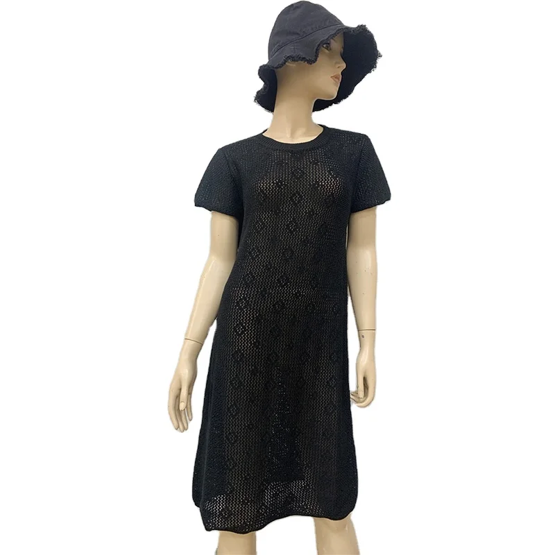 Professional Manufacturer Supply Summer Ladies Casual Dresses Anti-Wrinkle Thin Short Sleeved Sweater Dress, As picture/ customized
Professional Manufacturer Supply Summer Ladies Casual Dresses Anti-Wrinkle Thin Short Sleeved Sweater Dress, As picture/ customized