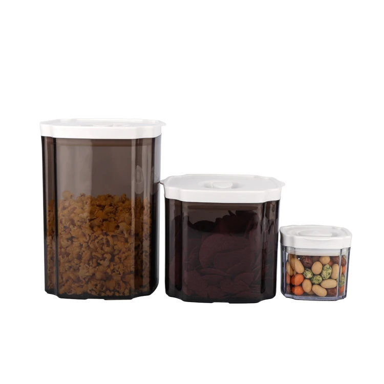 New Arrival 3 Packs BPA Free Plastic Cereal Storage Container Airtight Dry Food Storage Container Set, Brown
New Arrival 3 Packs BPA Free Plastic Cereal Storage Container Airtight Dry Food Storage Container Set, Brown