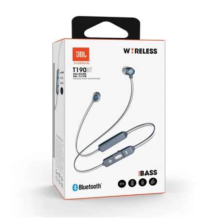 JBL T190BT wireless bluetooth earphone in-ear music earphone bass sport headset with microphone magnetic suction design - ANKUX.COM