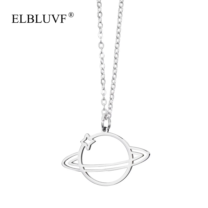 ELBLUVF 2020 New Stainless Steel Rose Gold Plated Universe Earth Star Pendant Necklace For Women, Rose gold/gold/silver
ELBLUVF 2020 New Stainless Steel Rose Gold Plated Universe Earth Star Pendant Necklace For Women, Rose gold/gold/silver