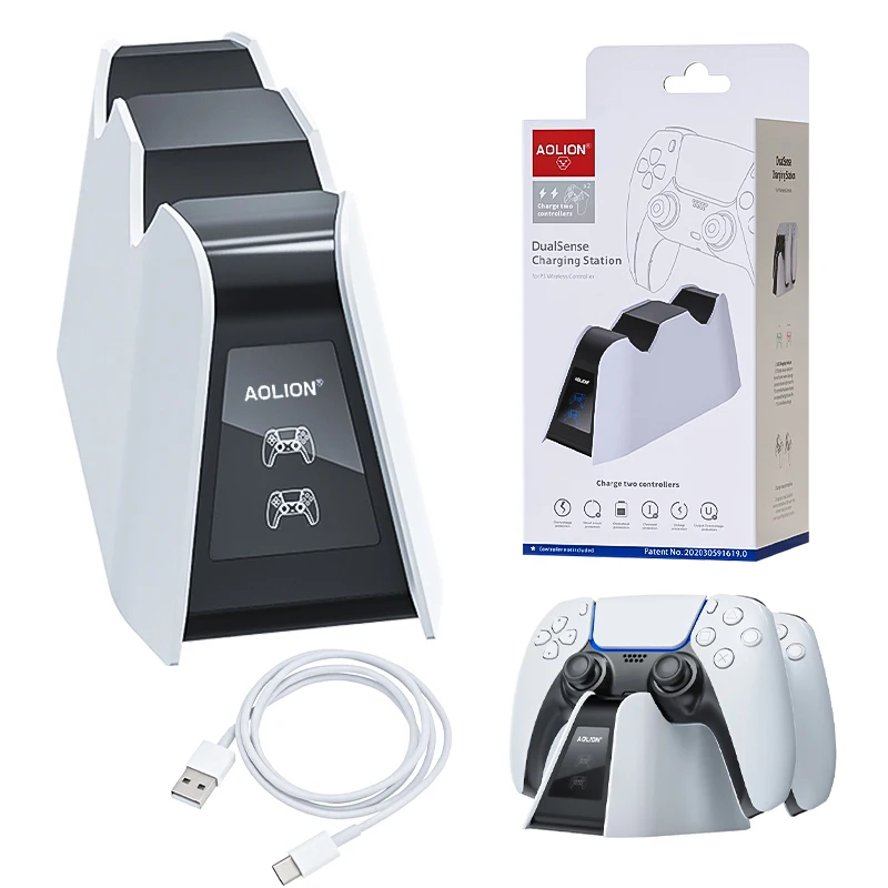 Aolion Factory Custom PS5 Controller Charger Joystick Charging Station Playstion5 PS5 Game Accessories, Black/white
Aolion Factory Custom PS5 Controller Charger Joystick Charging Station Playstion5 PS5 Game Accessories, Black/white