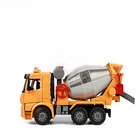 Mini 1/16 plastic toy car construction truck model with light& sound