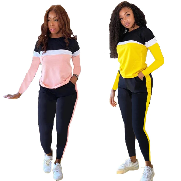 D96111 Hot style fall clothing for woman fashion casual sports home two piece set long sleeve jogger set women
D96111 Hot style fall clothing for woman fashion casual sports home two piece set long sleeve jogger set women