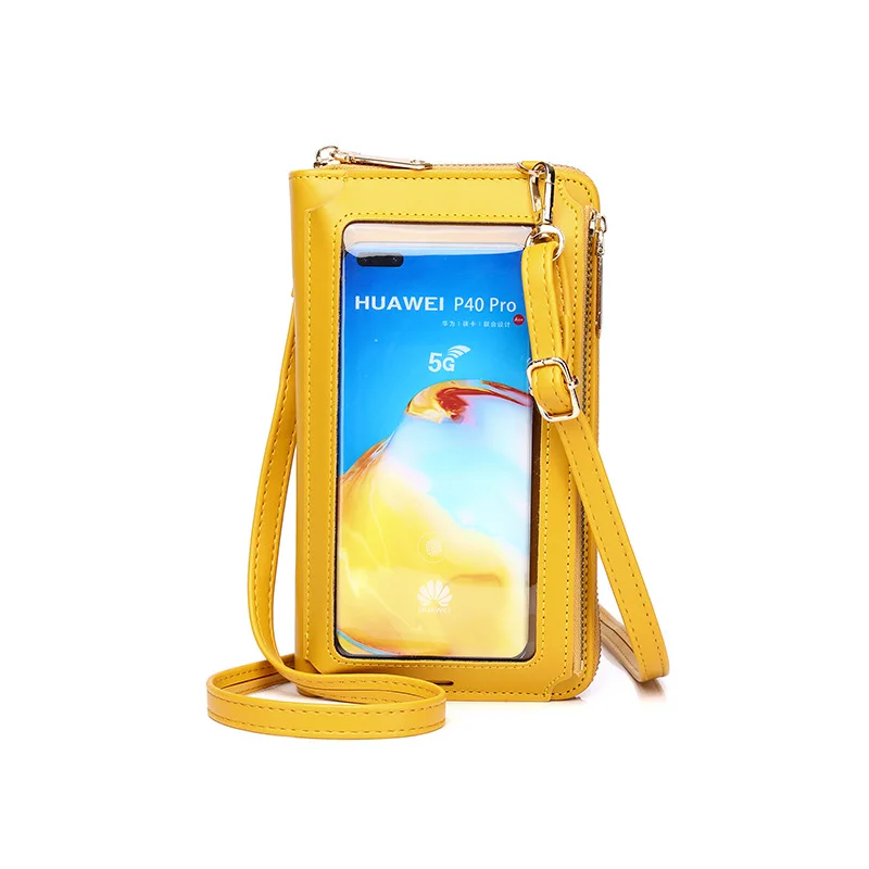 High Quality Transparent Touch Screen Mobile Phone Bag Candy Color Women Wallet Zipper Shoulder Bag Ladies Messenger Bag, As picture
High Quality Transparent Touch Screen Mobile Phone Bag Candy Color Women Wallet Zipper Shoulder Bag Ladies Messenger Bag, As picture
