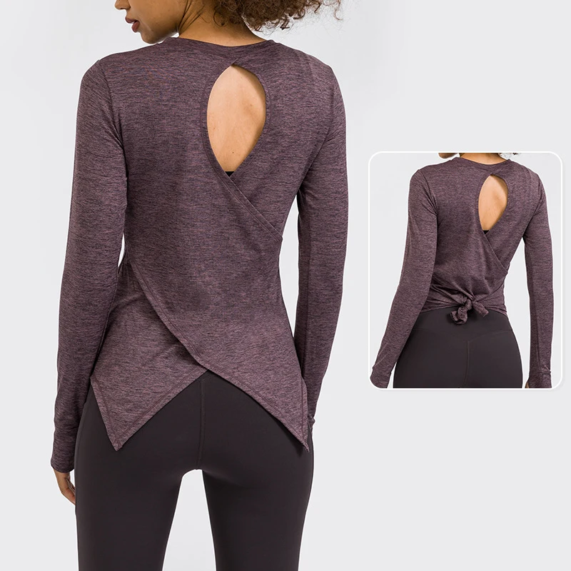 Autumn & Winter new Yoga T-shirt Hollow Back Slim Fit Tops Cross Strap Long-sleeved Active Wear
Autumn & Winter new Yoga T-shirt Hollow Back Slim Fit Tops Cross Strap Long-sleeved Active Wear