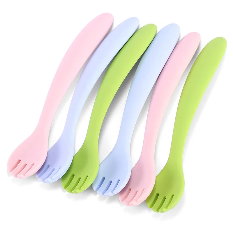Baby Feeding Dinner Fork Set Kid Silicone Spoon Fork Set, Blue/pink/green
Baby Feeding Dinner Fork Set Kid Silicone Spoon Fork Set, Blue/pink/green