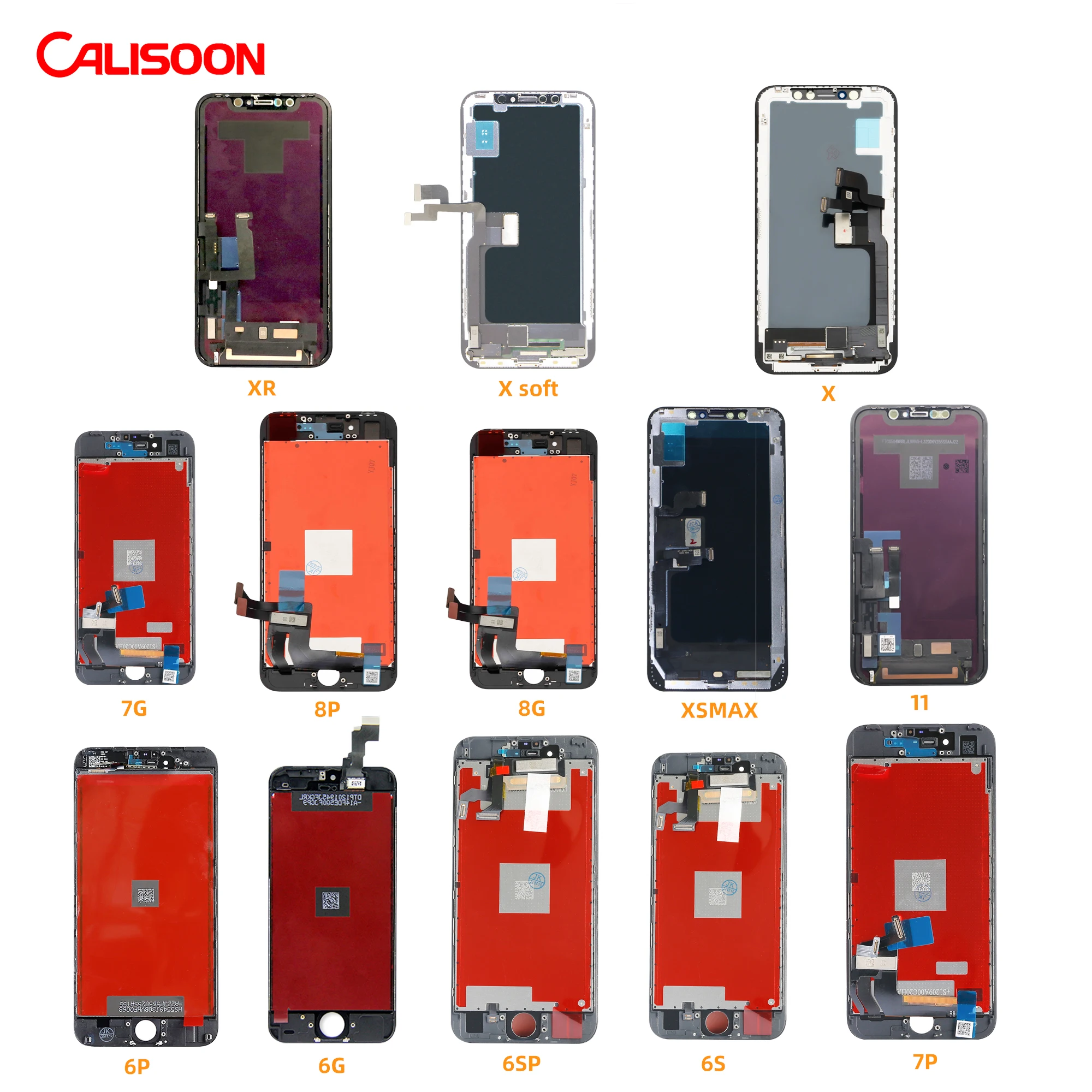 NEW BRAND CALISOON Factory Direct Price Mobile phone LCD For Iphone X XS MAX XR X11 PRO 8 7 PLUS 6S PLUS 6 5 5S 5C, Black white
NEW BRAND CALISOON Factory Direct Price Mobile phone LCD For Iphone X XS MAX XR X11 PRO 8 7 PLUS 6S PLUS 6 5 5S 5C, Black white