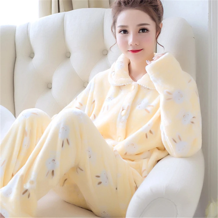 Autumn Winter Women Pyjamas Sets Pajamas Sleepwear Suit Thick Warm Flannel Nightgown Female Casual Pyjamas, 6 color
Autumn Winter Women Pyjamas Sets Pajamas Sleepwear Suit Thick Warm Flannel Nightgown Female Casual Pyjamas, 6 color