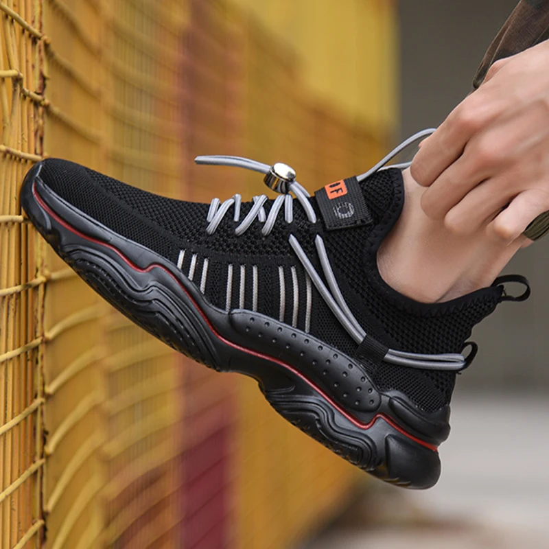 Breathable Safety Shoes Men Women Work Boots Steel Toe Work Shoes Puncture-Proof Work Safety Boots Sneakers, Black
Breathable Safety Shoes Men Women Work Boots Steel Toe Work Shoes Puncture-Proof Work Safety Boots Sneakers, Black