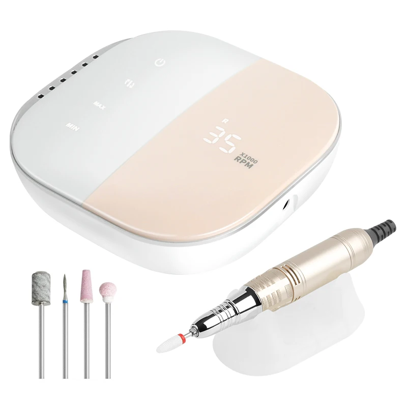 Jimdoa Low Vibration Manicure Pidecure Tool Professional Electric 35000RMP Nail Drill Machine For Acrylic Nail, Pink/ blue/ gray
Jimdoa Low Vibration Manicure Pidecure Tool Professional Electric 35000RMP Nail Drill Machine For Acrylic Nail, Pink/ blue/ gray
