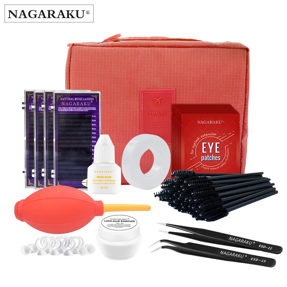 NAGARAKU eyelashes extension kit for starter Makeup Set eyelash extension kit make up tools cilios supplies
NAGARAKU eyelashes extension kit for starter Makeup Set eyelash extension kit make up tools cilios supplies