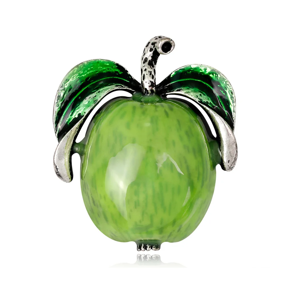 Alloy Apple Brooch European American Corsage Fashion Cartoon Personality Brooches Creative Lady Hat Pin Brooch Women Accessories 
Alloy Apple Brooch European American Corsage Fashion Cartoon Personality Brooches Creative Lady Hat Pin Brooch Women Accessories