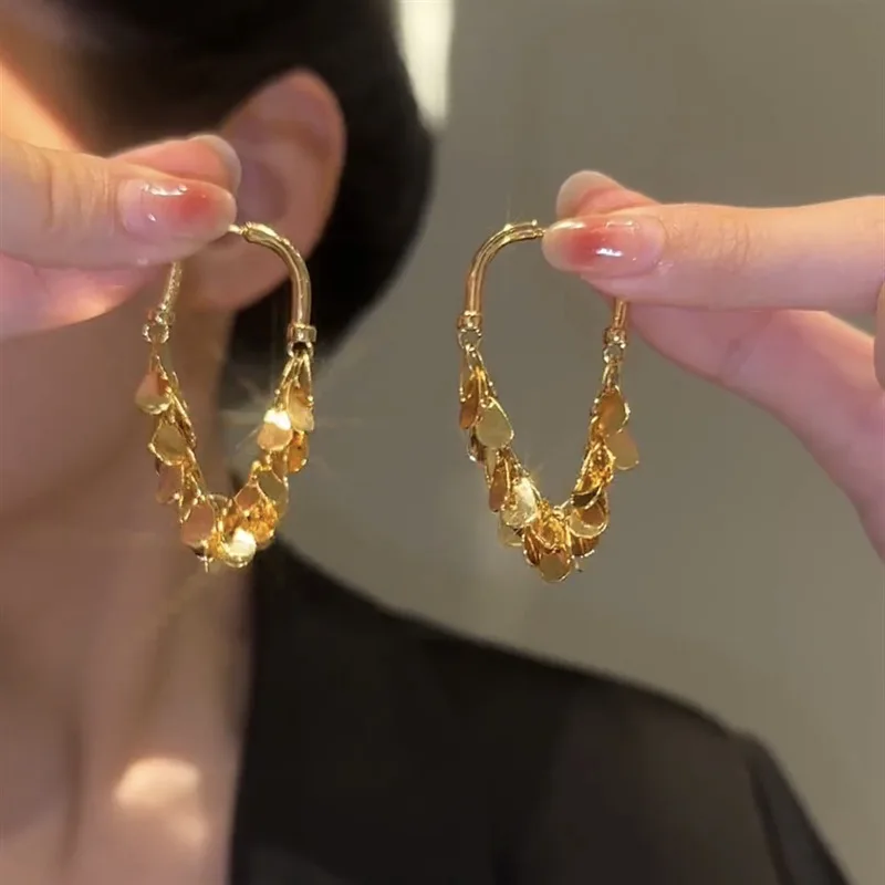 Fashion Premium Metal Sequin Tassel Statement Big Earrings Bridal Dress Accessories For Women
Fashion Premium Metal Sequin Tassel Statement Big Earrings Bridal Dress Accessories For Women
