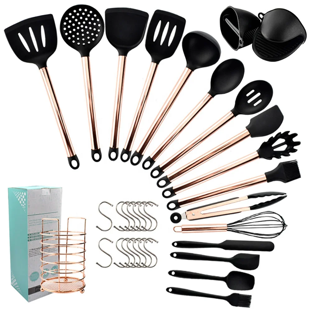 Non-stick Cookware Silicone Cookware Set High Temperature Resistant Kitchen Utensils Set BBQ Tool Set, As shown
Non-stick Cookware Silicone Cookware Set High Temperature Resistant Kitchen Utensils Set BBQ Tool Set, As shown