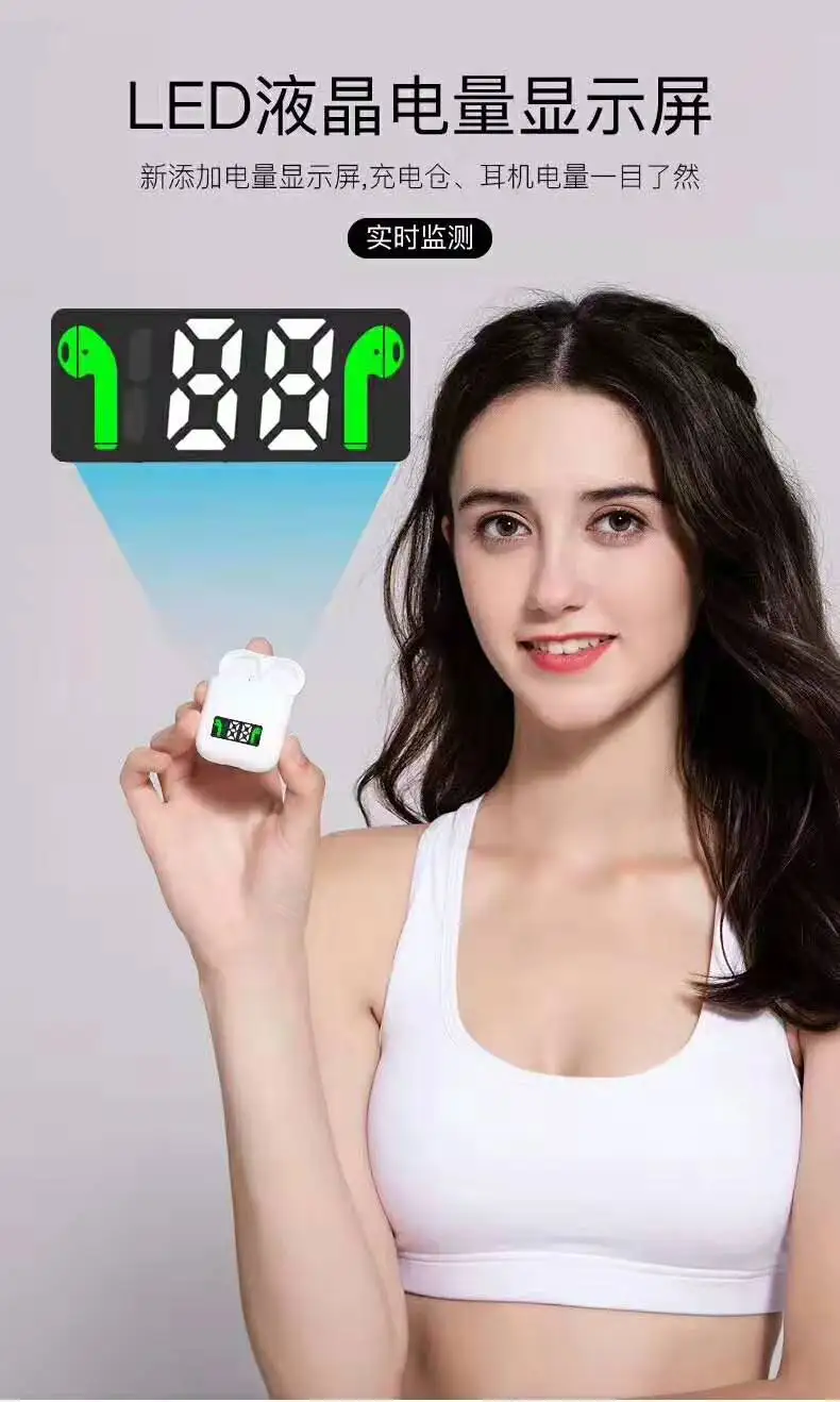 V9 V5.0 Touch with Popup Window True Headphones Wireless Stereo Earbuds Wireless Earphone wireless charging V9 earphone - ANKUX.COM