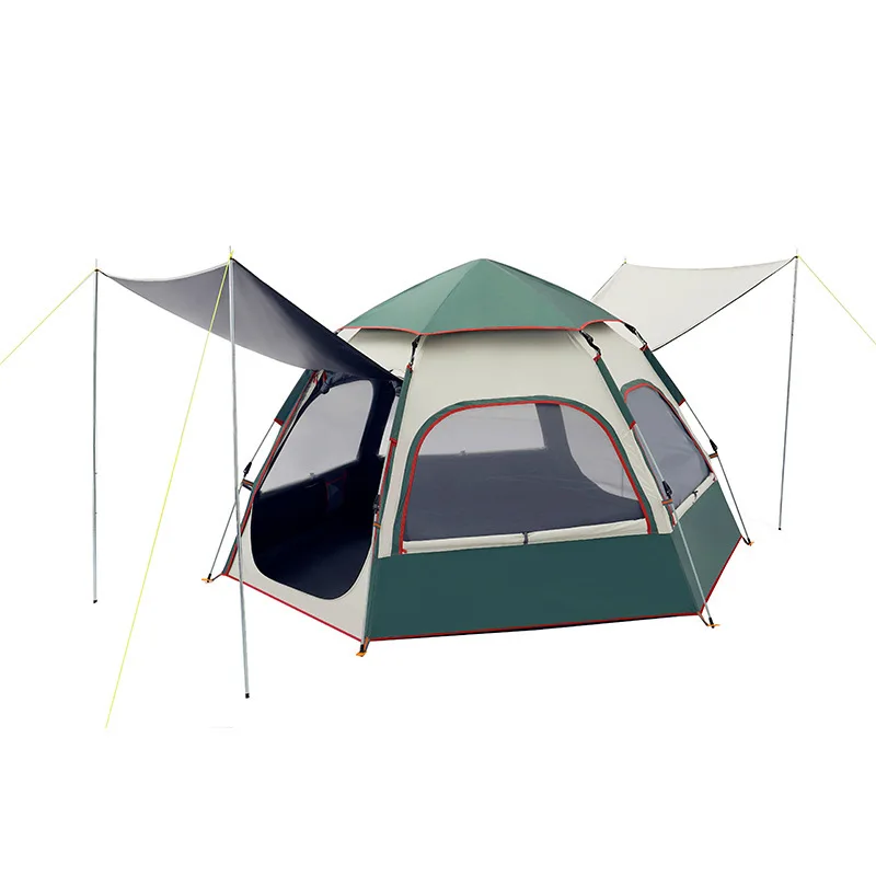 Wholesale thickened outdoor camping waterproof sunscreen 3-4/5/6 8-10 people family weekend picnic hexagonal double tents
Wholesale thickened outdoor camping waterproof sunscreen 3-4/5/6 8-10 people family weekend picnic hexagonal double tents