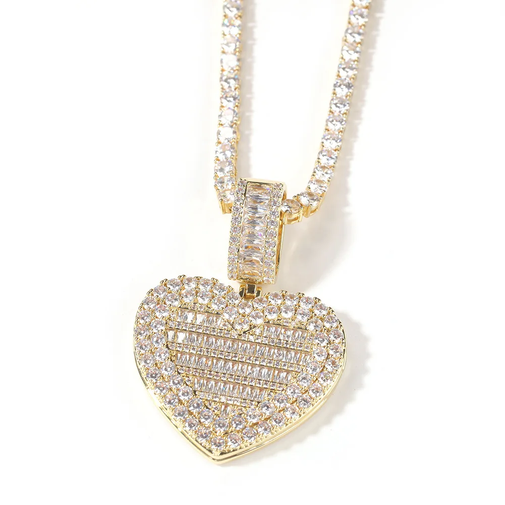 Large full zircon flip love heart Photo Pendant horse sterling zodiac tennis necklace
Large full zircon flip love heart Photo Pendant horse sterling zodiac tennis necklace