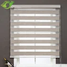 Ready made horizontal jacquard fabric zebra roller blinds