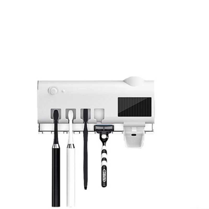 Perforation-free home UV sterilization drying toothbrush rack automatic toothpaste sterilizer, White+black
Perforation-free home UV sterilization drying toothbrush rack automatic toothpaste sterilizer, White+black