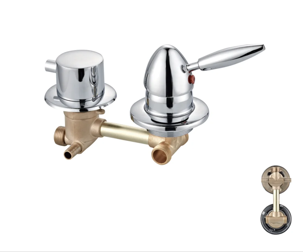 Factory price fine turning process bath water faucets two body mixer valve tap shower faucet