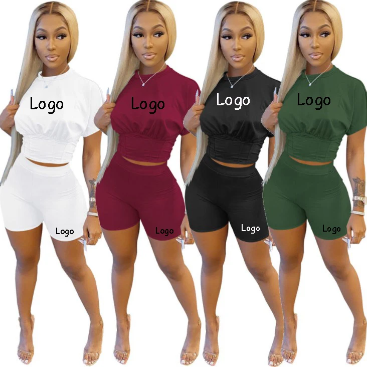 GX2629 Fashion 2021 Women's spring and summer solid color two piece outfit sports casual 2 piece short set, Picture
GX2629 Fashion 2021 Women's spring and summer solid color two piece outfit sports casual 2 piece short set, Picture