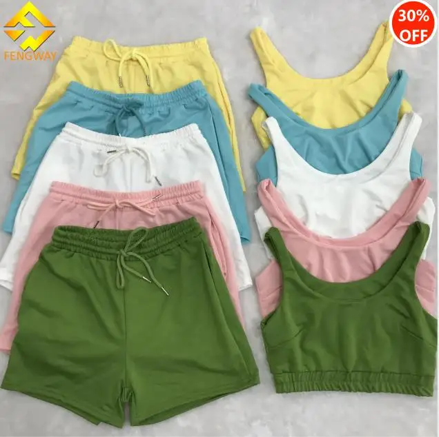 2021 woman clothing solid color matching tracksuit crop top bra and biker pocket women shorts outfit set two piece short sets, 15
2021 woman clothing solid color matching tracksuit crop top bra and biker pocket women shorts outfit set two piece short sets, 15