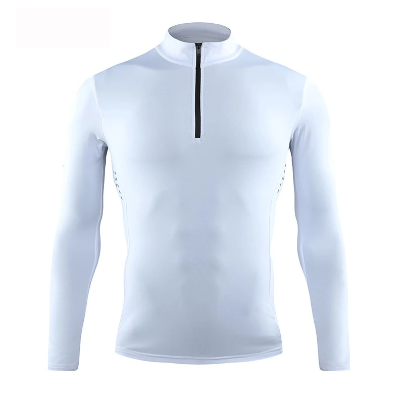 Fitness Running Training Half - Zipper Exercise T-shirt