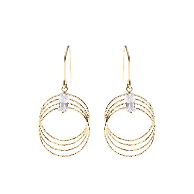 Fashion Earring Jewelry Sterling Earring Circle Pendant Women Earring, As picture
Fashion Earring Jewelry Sterling Earring Circle Pendant Women Earring, As picture