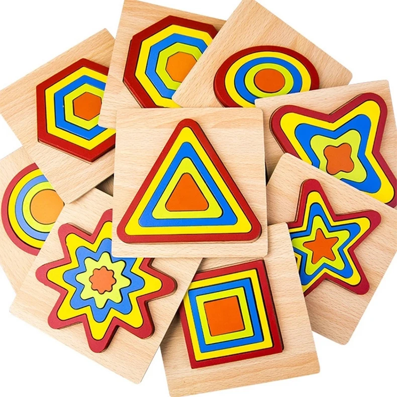 3D Puzzle wooden geometric shapes montessori cognitive board colorful Hand Grab Board Educational toys
3D Puzzle wooden geometric shapes montessori cognitive board colorful Hand Grab Board Educational toys