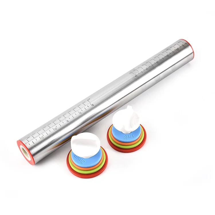baking stainless steel rolling pin Dough Roller non stick Adjustable french Rolling Pin set with Thickness Rings
baking stainless steel rolling pin Dough Roller non stick Adjustable french Rolling Pin set with Thickness Rings