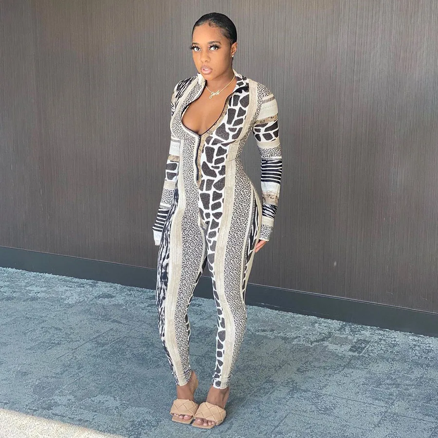 Nibber K20Q09911 2021 New Arrivals Autumn Panelled Leopard Pattern Printed Zipper Rompers Womens Jumpsuit Skinny Jumpsuits
Nibber K20Q09911 2021 New Arrivals Autumn Panelled Leopard Pattern Printed Zipper Rompers Womens Jumpsuit Skinny Jumpsuits