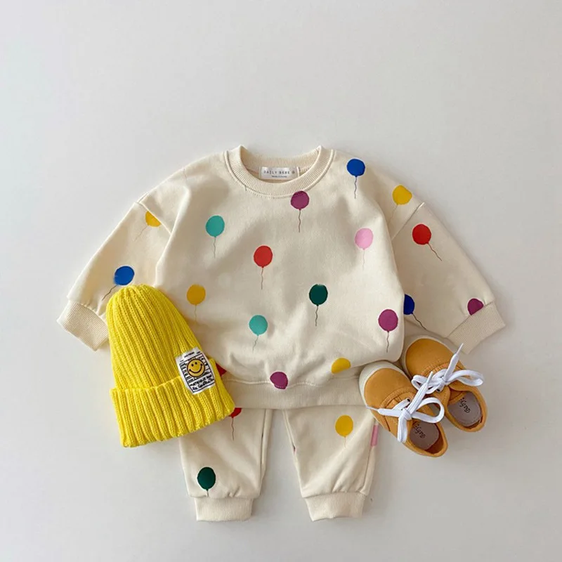 8661 Korean Baby Kids Balloon Print Clothing Sets Girls Boys Cotton Sweatshirts+Pants 2pcs Sets Tracksuit Children Clothes
8661 Korean Baby Kids Balloon Print Clothing Sets Girls Boys Cotton Sweatshirts+Pants 2pcs Sets Tracksuit Children Clothes