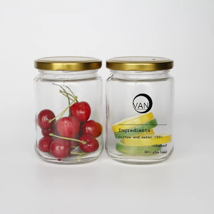 Cheaper Factory Round Glass Jam Jar with Metal Lid Glass Round Jar with Logo Printing
Cheaper Factory Round Glass Jam Jar with Metal Lid Glass Round Jar with Logo Printing