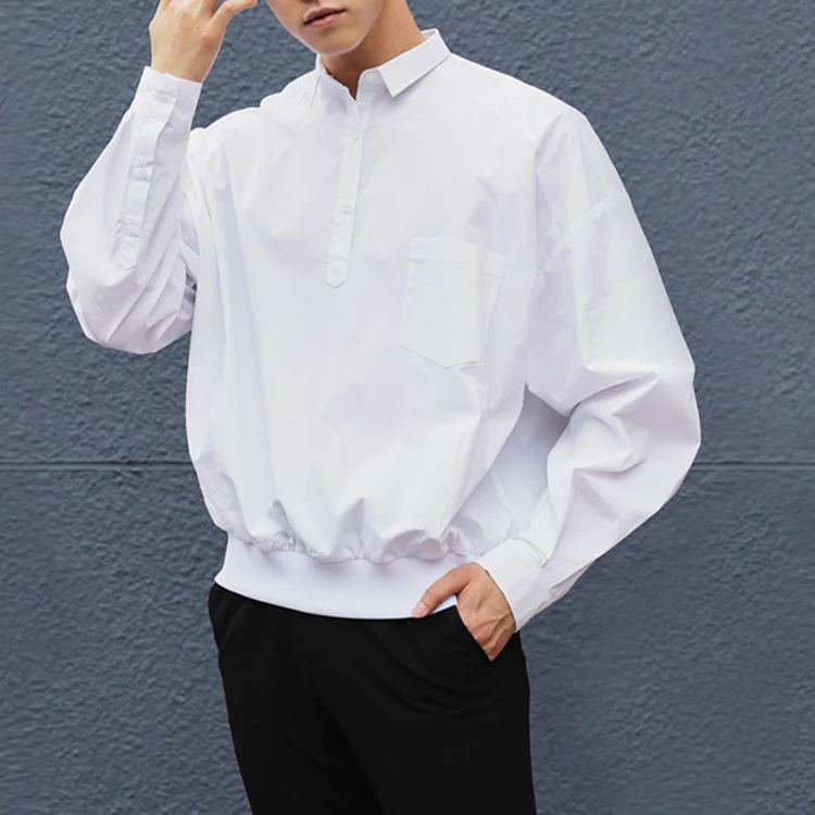 Loose fit men's long sleeve shirt over size nightclub shirt fashionable personality stylist hip hop casual trendy man
Loose fit men's long sleeve shirt over size nightclub shirt fashionable personality stylist hip hop casual trendy man