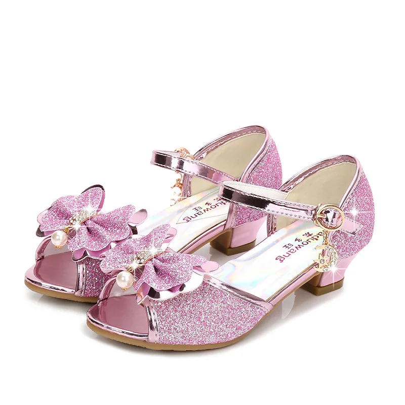 Princess Party Kids Sandals Shoes Girls Dance Casual Glitter Children High Heel Girls Shoes Butterfly Knot Rhinestone Sandalias, Blue golden silver pink purple
Princess Party Kids Sandals Shoes Girls Dance Casual Glitter Children High Heel Girls Shoes Butterfly Knot Rhinestone Sandalias, Blue golden silver pink purple