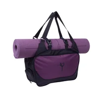 

Durable Low MOQ cheap 50Pcs customized oxford waterproof gym bag yoga mat carry bag for women