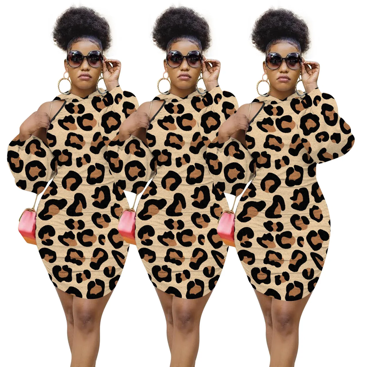 Wholesale hot sales Casual long sleeve Mini Dress Leopard slip shoulder Crew Neck Dresses brown dress women
Wholesale hot sales Casual long sleeve Mini Dress Leopard slip shoulder Crew Neck Dresses brown dress women
