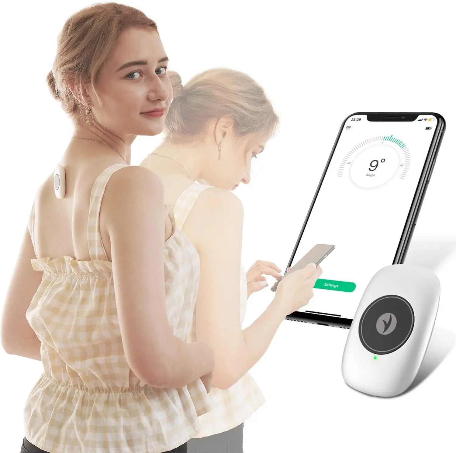Smart Posture Corrector Upper Back Trainer for Women and Men Neck and Back Pain Support Device with App, Black
Smart Posture Corrector Upper Back Trainer for Women and Men Neck and Back Pain Support Device with App, Black