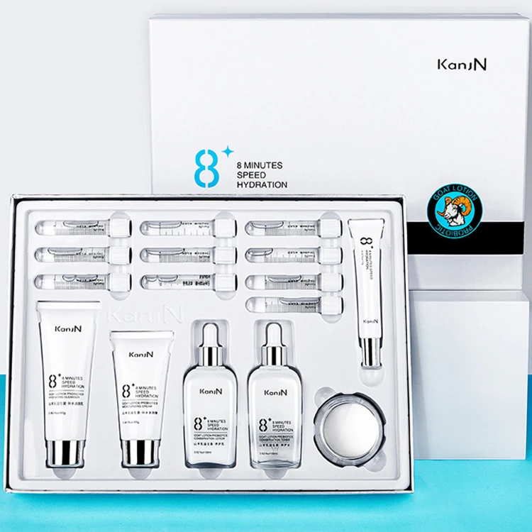 Hot Selling OEM Goat Probiotics Extract Skincare Gift Set Cosmetic Kit Brightening And Repairing Moisturizing Skin Care Set
Hot Selling OEM Goat Probiotics Extract Skincare Gift Set Cosmetic Kit Brightening And Repairing Moisturizing Skin Care Set
