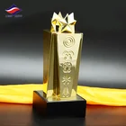 Longzhiyu 13 years china professional alloy trophies supplier custom metal sports thophies wholesale star trophies cup