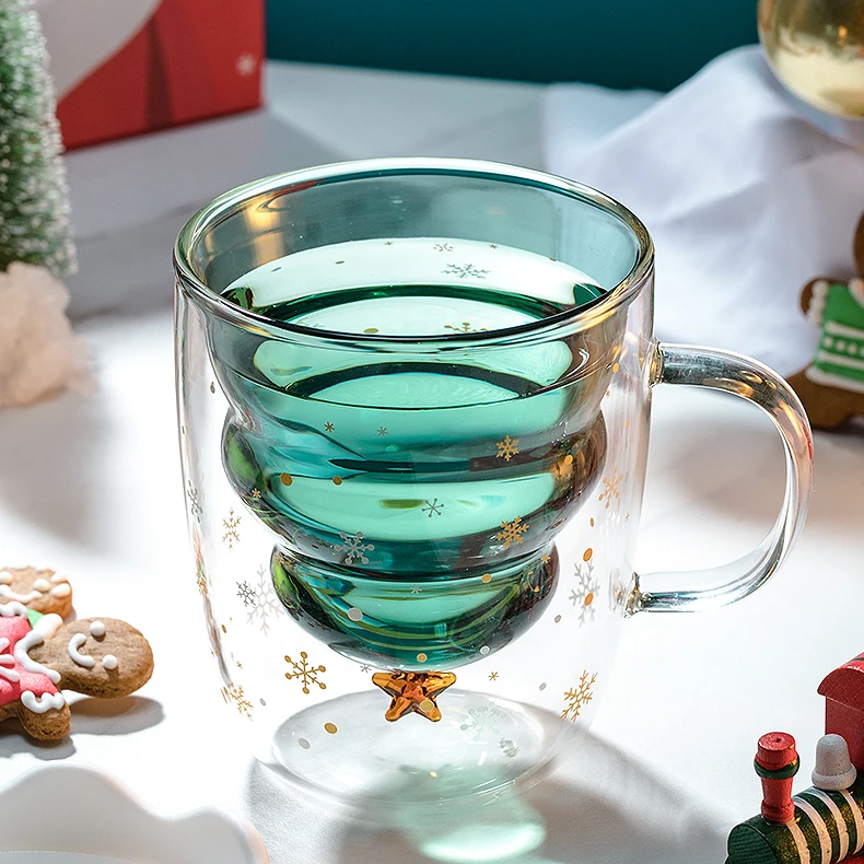 300ML Double Wall Glass Coffee Cup, "Christmas Tree Mug", Gifts Use Double Wall Glass Espresso Cup
300ML Double Wall Glass Coffee Cup, "Christmas Tree Mug", Gifts Use Double Wall Glass Espresso Cup