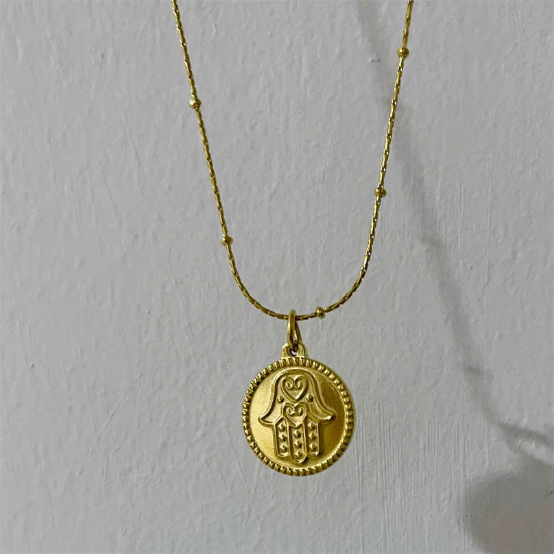stainless steel jewelry trendy rope chain necklace Hamsa Hand pendant Necklace custom coin jewelry gift for women, Picture
stainless steel jewelry trendy rope chain necklace Hamsa Hand pendant Necklace custom coin jewelry gift for women, Picture