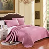 Luxury Polyester Summer Quilt Solid Satin Blankets Fashion Bed Cover Children Adults Soft Comforter