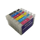 T0821-6 compatible ink cartridge for epson Reilling inkjet printer Cartridge for epson R390/RX590/R295