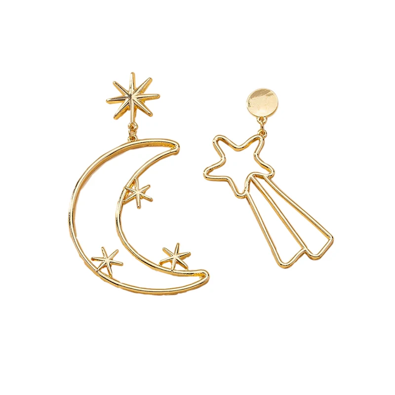 hot sale woman post earring gold plated rhodium plated line moon and star post earring, Gold,rhodium
hot sale woman post earring gold plated rhodium plated line moon and star post earring, Gold,rhodium