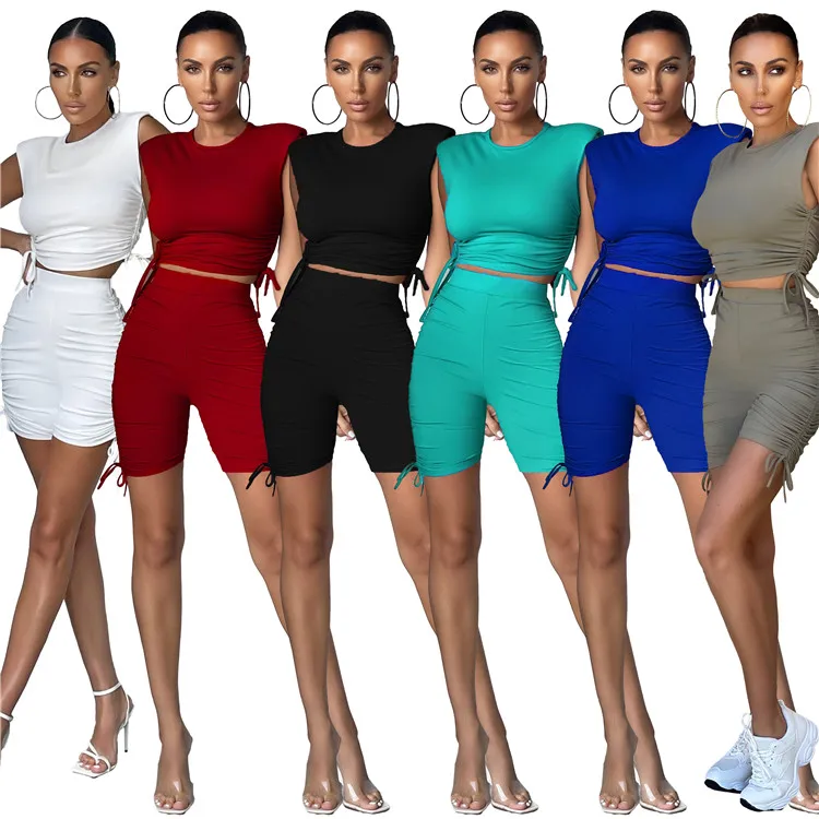 Fashion Sports Ladies 2 Piece Sets Sleeveless Tops Shorts Fitness Summer Women Tracksuits, Picture
Fashion Sports Ladies 2 Piece Sets Sleeveless Tops Shorts Fitness Summer Women Tracksuits, Picture