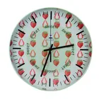 Custom Fashion Home Decoration Metals Simple Printed Wall Clock